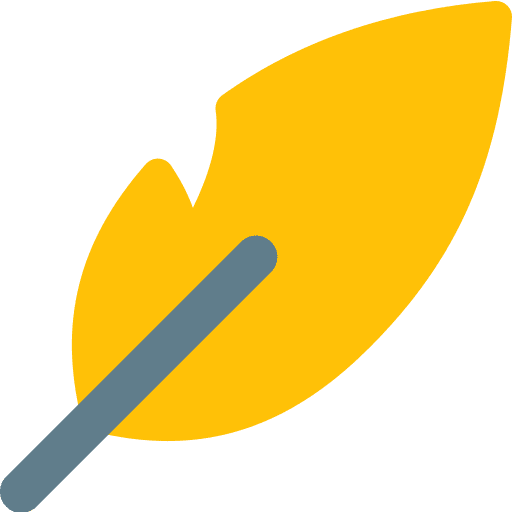 Feather feather education write icon