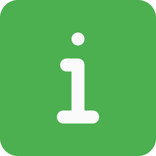 Info square signaling about icon