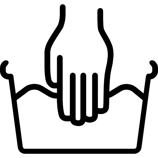 Hand wash bucket gestures hand icon Hand wash bucket gestures hand icon