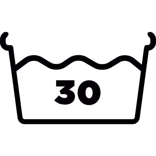 Laundry instructions 30 degrees water wash washing machine temperature icon Laundry instructions 30 degrees water wash washing machine temperature icon
