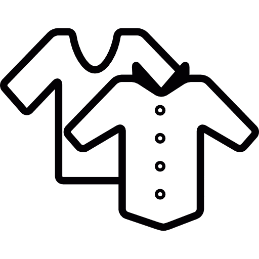 Two shirts fashion clothing costumes icon Two shirts fashion clothing costumes icon