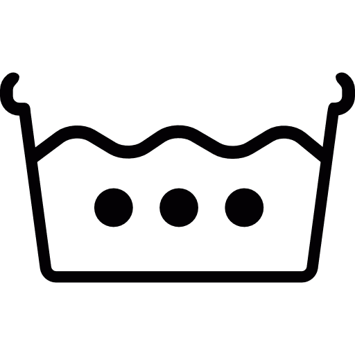 Wash on hot water wahing machine clean cleaning icon Wash on hot water wahing machine clean cleaning icon