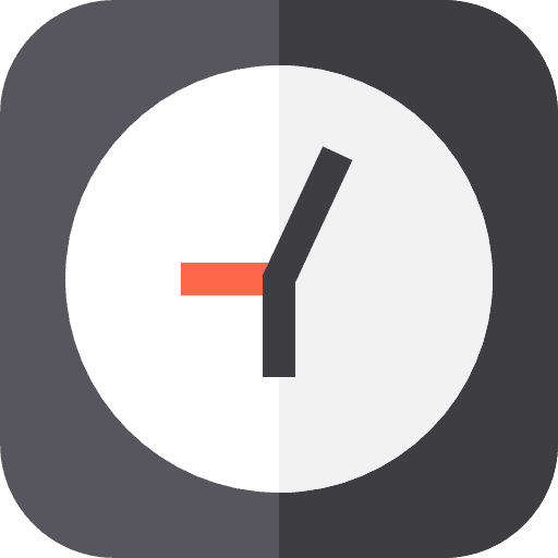 Clock button iphone hour icon Clock button iphone hour icon