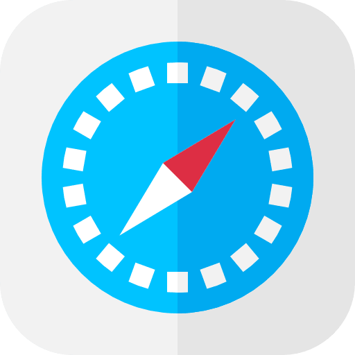 Safari apple logo compass icon Safari apple logo compass icon