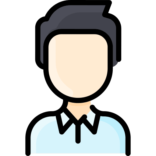 Man avatar polo shirt user icon Man avatar polo shirt user icon