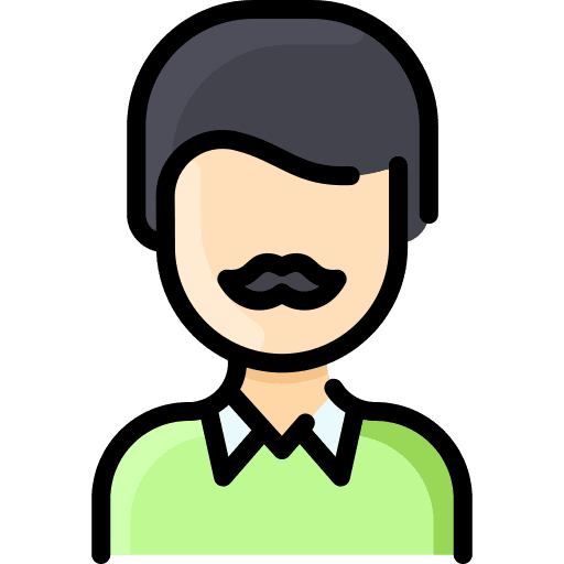 Man user asian person icon Man user asian person icon