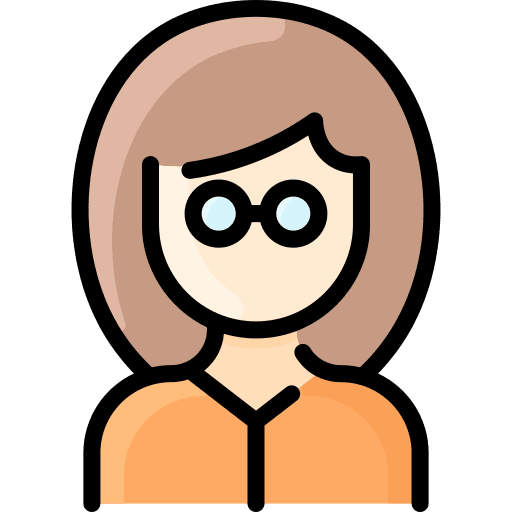 Woman glasses people user icon Woman glasses people user icon
