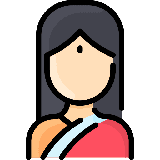 Woman profile indian woman icon Woman profile indian woman icon