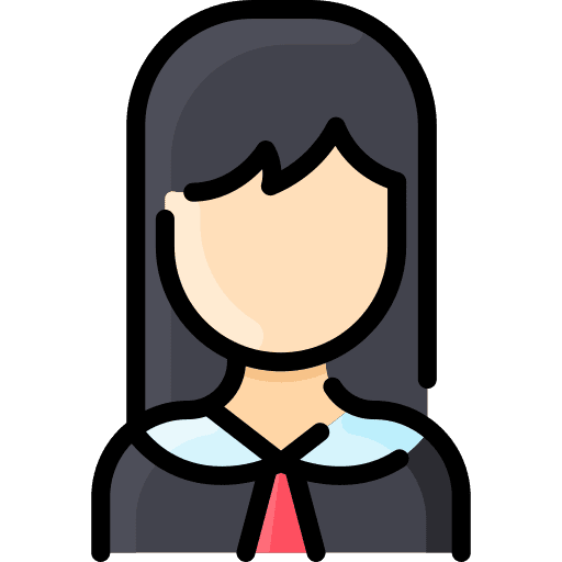 Woman profile uniform girl icon Woman profile uniform girl icon