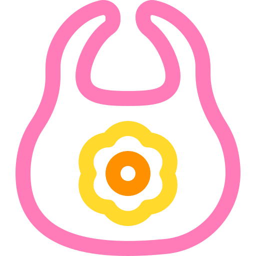 Baby bib baby bibs cover icon