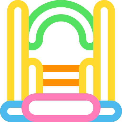 Bouncy castle entertainment children fun icon