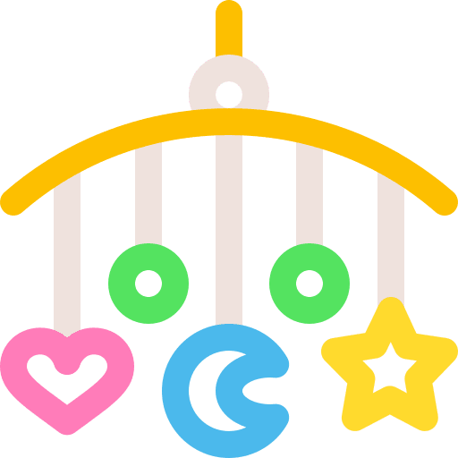 Hanging toy sun space star icon