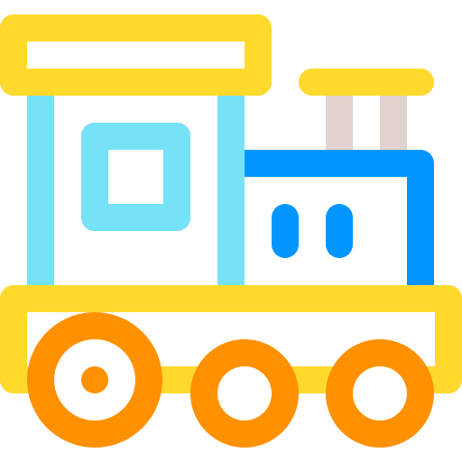 Train toy kid toys icon