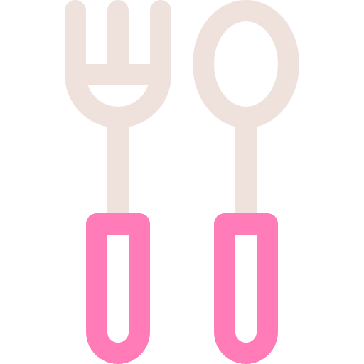 Cutlery spoon kid and baby eating icon