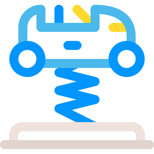 Spring swing car car spring swing car spring icon