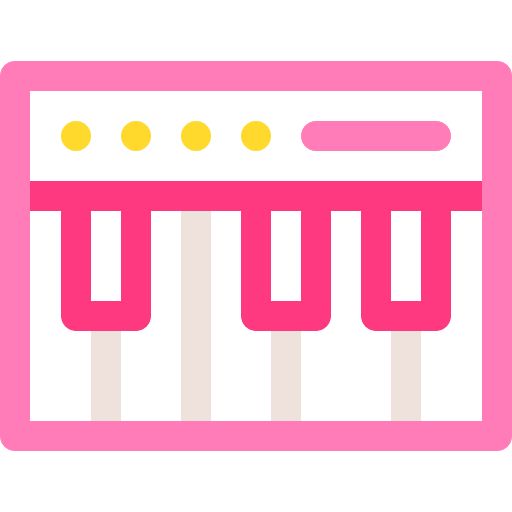 Synthesizer piano synthesizer electronics icon