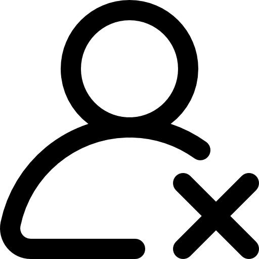 Remove user remove social media profile icon