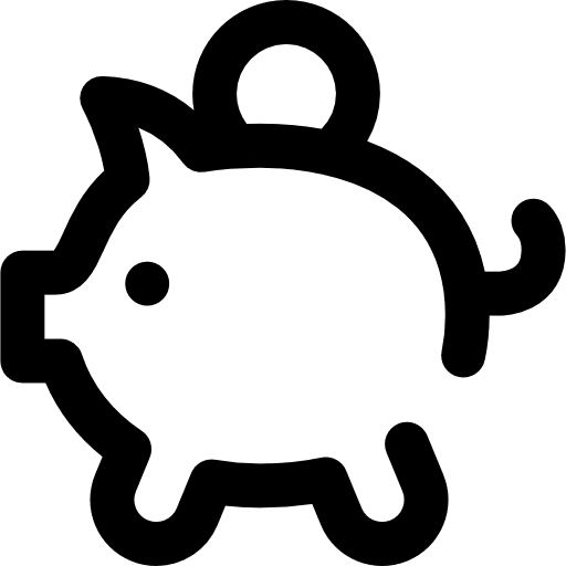 Piggy bank piggy bank save coin icon