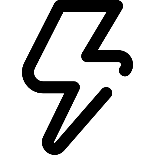 Thunderbolt electric electricity light bolt icon