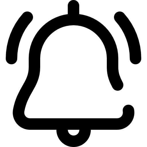 Alarm alert alarm bell icon