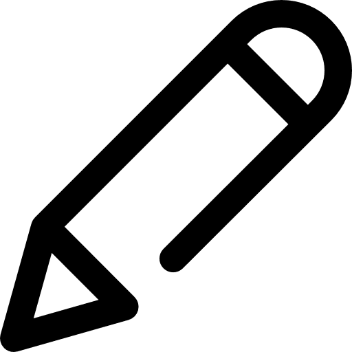 Edit draw writing tools and utensils icon