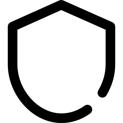 Shield weapons protection crest icon