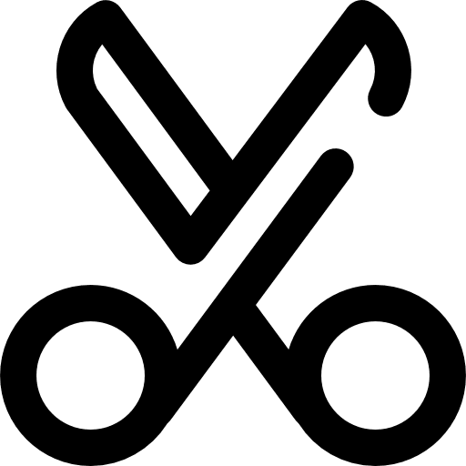 Cut miscellaneous scissors handcraft icon