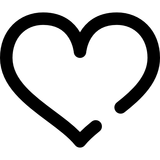 Heart loving peace lover icon