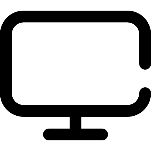 Monitor tu tv technology television icon