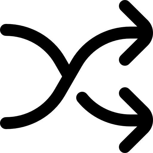 Shuffle random changing redirect icon