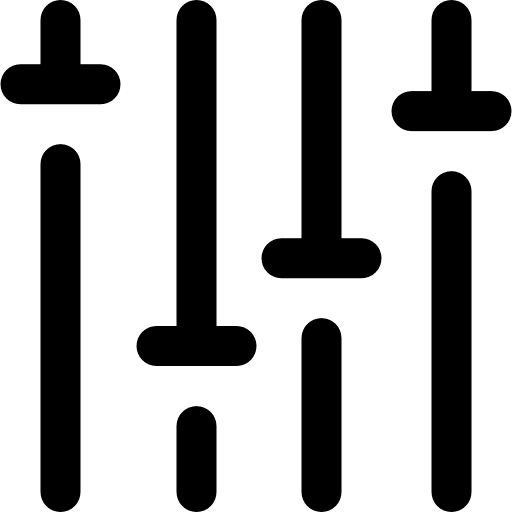 Equalizer music player equalizer multimedia option icon