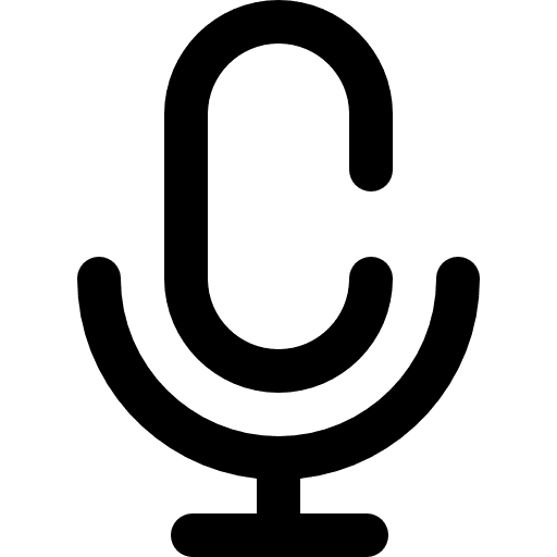 Microphone technology unmute vintage icon