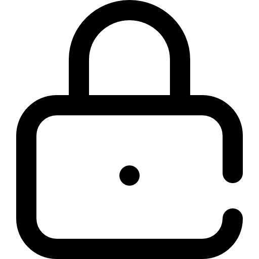 Padlock secure lock tools and utensils icon