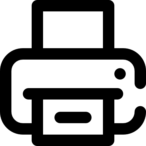 Printer ink printer paper icon