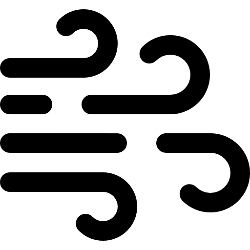 Wind air flow windy nature icon