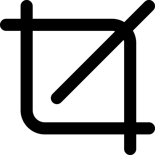 Crop cut shapes cropping icon