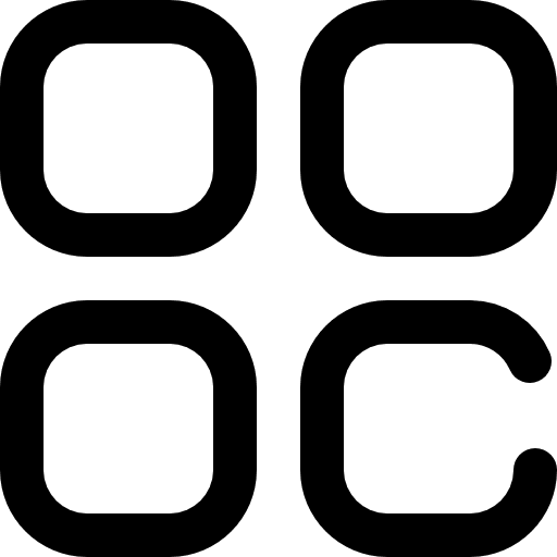Menu grid interface options icon