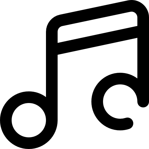 Music interface music player musical note icon