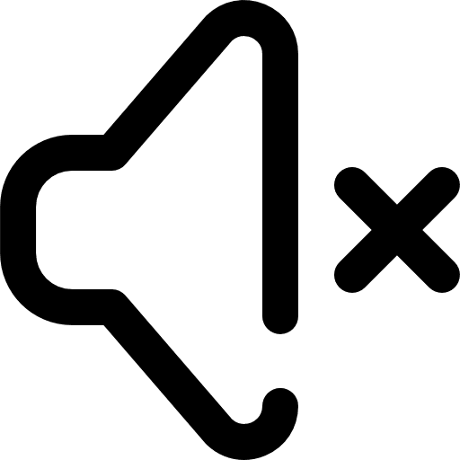 Mute volume speaker audio icon