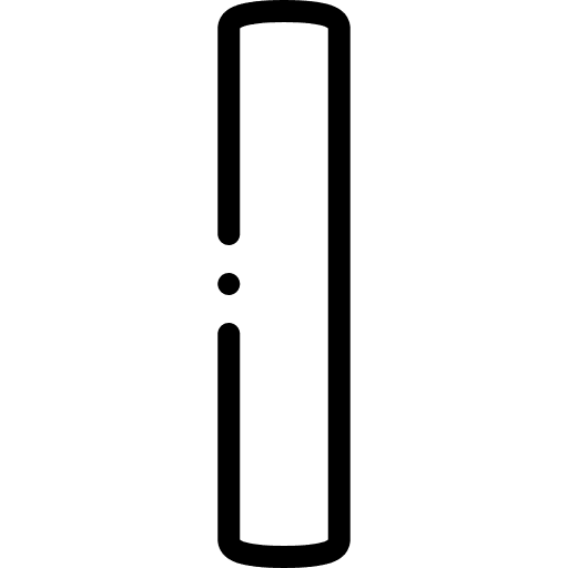 I vowel i shapes and symbols icon