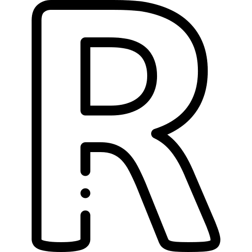 R alphabet r writing icon R alphabet r writing icon