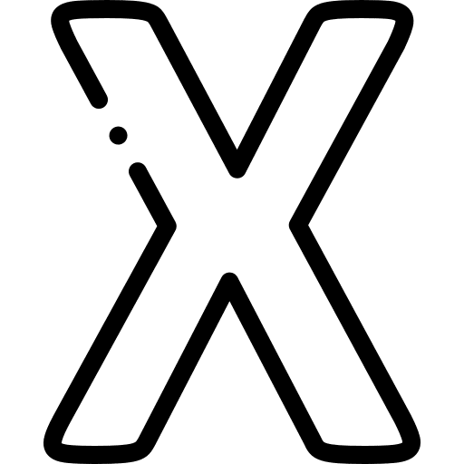 X letter shapes and symbols ex icon X letter shapes and symbols ex icon