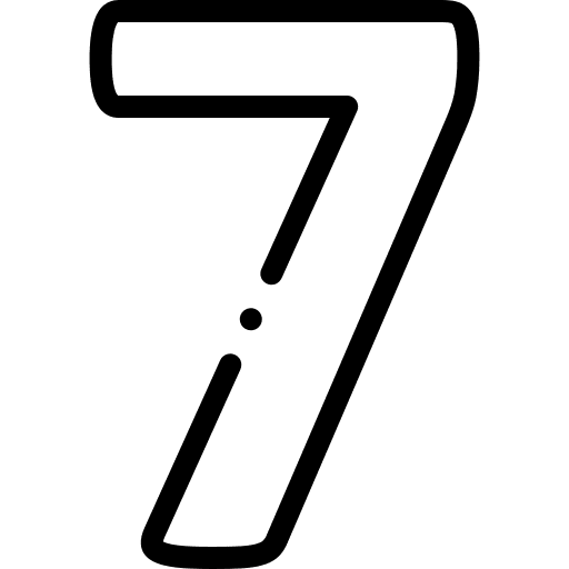 7 maths character number icon 7 maths character number icon