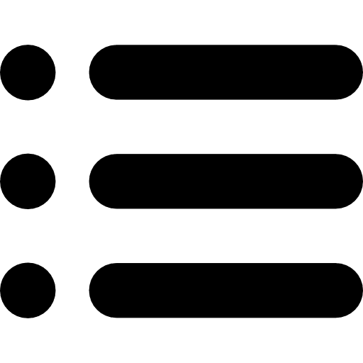 List layout open menu interface icon