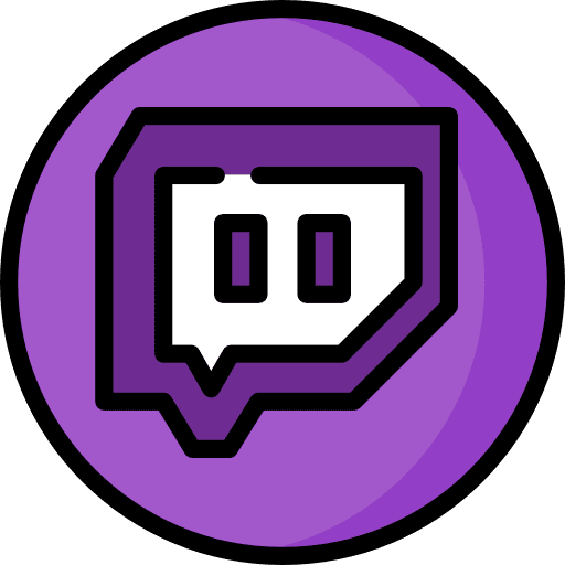 Twitch logotype social network logo icon Twitch logotype social network logo icon