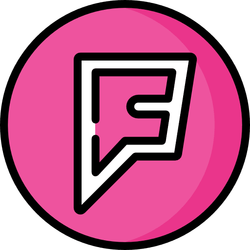 Foursquare social media social network brand icon Foursquare social media social network brand icon