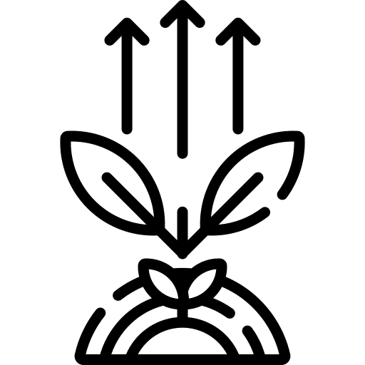 Growth increase growth benefits icon Growth increase growth benefits icon