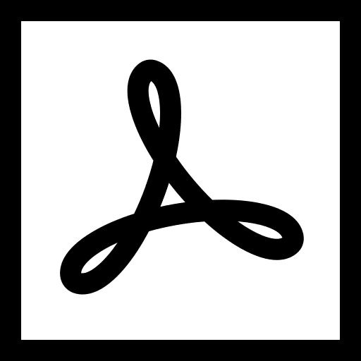 Acrobat adobe graphic design format icon