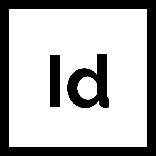 Indesign adobe format file icon