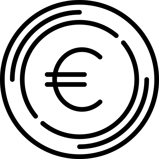 Euro money currency cash icon